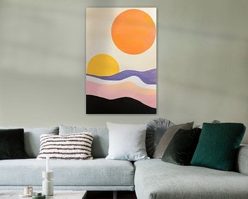 Abstract suns by Poster Art Shop