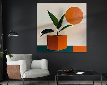 Plante au soleil - Botanique abstraite sur Poster Art Shop