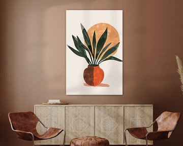 Plante au soleil - Botanique abstraite sur Poster Art Shop