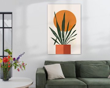 Plante au soleil - Botanique abstraite sur Poster Art Shop