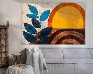 Geometric leaves by Poster Art Shop