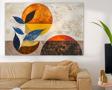 Geometric leaves by Poster Art Shop