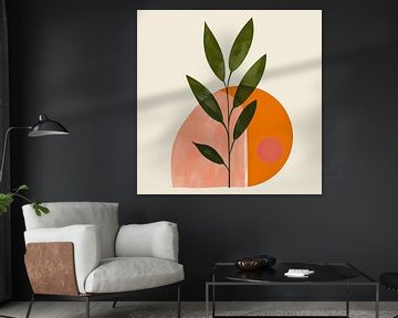 Minimalistische plantenkunst - Abstracte stijl van Poster Art Shop