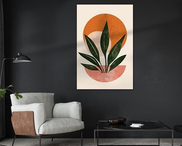 Minimalist plant art - Abstract style by Poster Art Shop