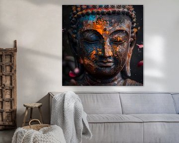 Boeddha kleuren van Poster Art Shop