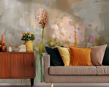 Botanisch , modern en abstract in Japandi stijl van Japandi Art Studio
