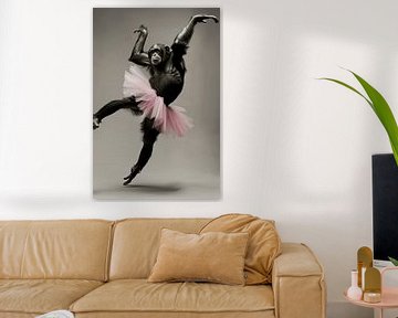 Ballerina monkey by Poster Art Shop