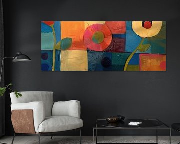 Moderne Blumen von Abstraktes Gemälde