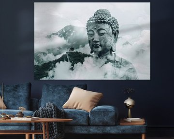 Buddha in the clouds by Poster Art Shop