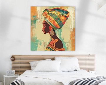 Abstract depiction of an African woman by Poster Art Shop