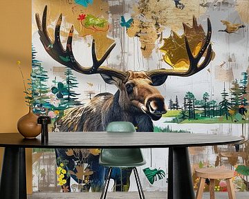 Schilderij Eland Natuur