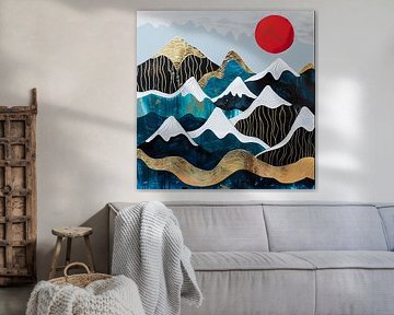 Modern berglandschap