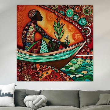 Serenely Anchored: Eine Hommage an das afrikanische Erbe