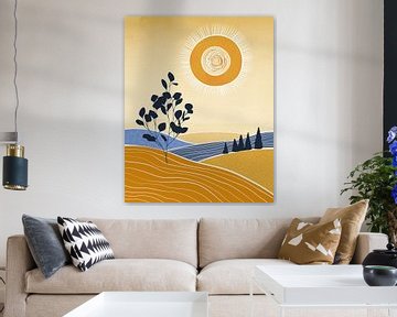 Summer landscape in the morning by Tanja Udelhofen
