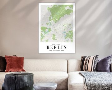 Berlin City Map Poster - City Maps by Poster Art Shop