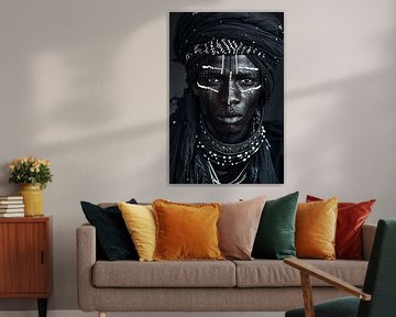 Afrikaanse Tribe Wodaabe portret van Sander Hupkes