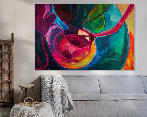Example of the artwork in a room