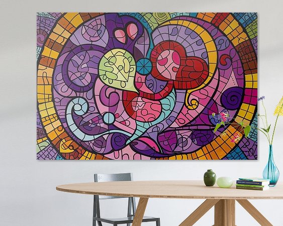 Example of the artwork in a room