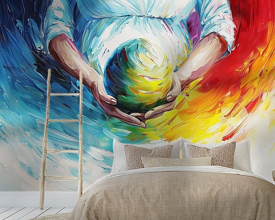 Example of the artwork in a room