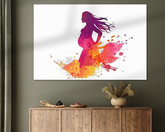 Example of the artwork in a room
