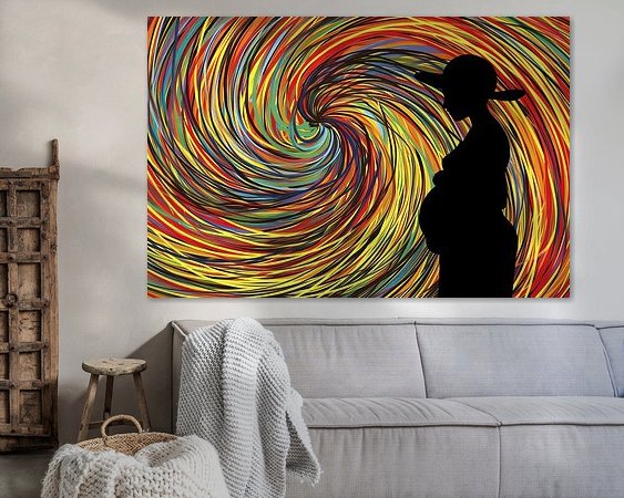Example of the artwork in a room
