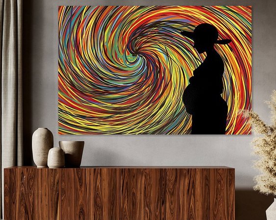 Example of the artwork in a room