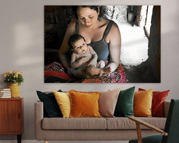 portrait fictif numérique femme et enfant sur Egon Zitter