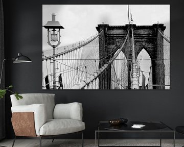 new york city... Brooklyn Bridge & lantaarn van Meleah Fotografie