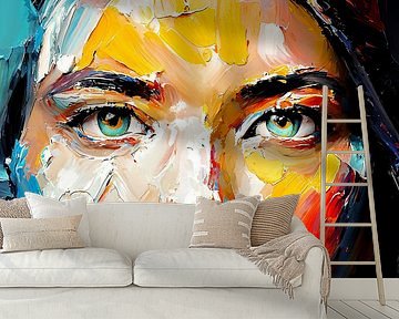 Green bright eyes by Maarten Zeehandelaar