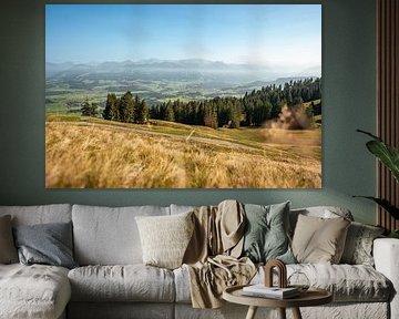 Vue automnale sur le Haut-Allgäu et les Alpes d'Allgäu