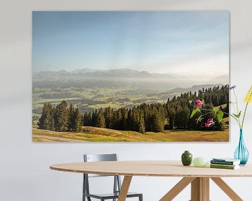 Vue automnale sur le Haut-Allgäu et les Alpes d'Allgäu