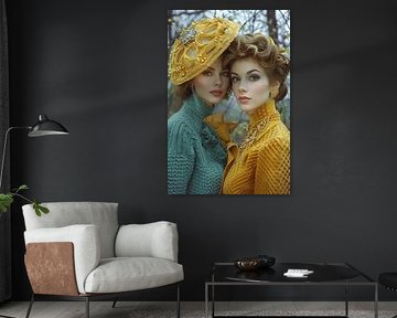 schilderachtig portret AI vrouwen