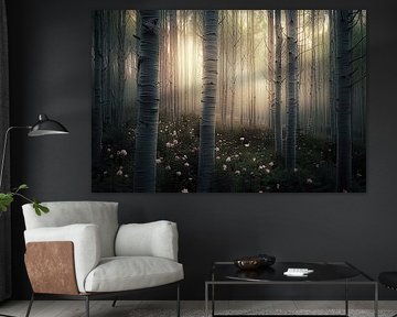 Waldfotografie mit Blumen