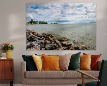 Wasser und Wolken von Arjan van der Veer