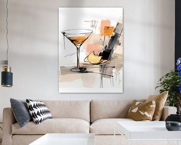 Martini stijl abstract van TOAN TRAN