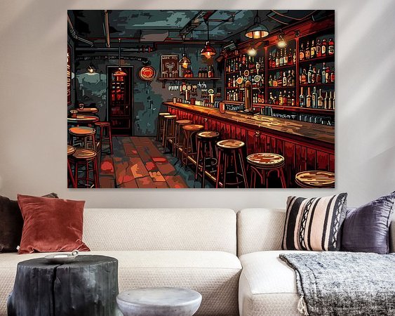 Example of the artwork in a room