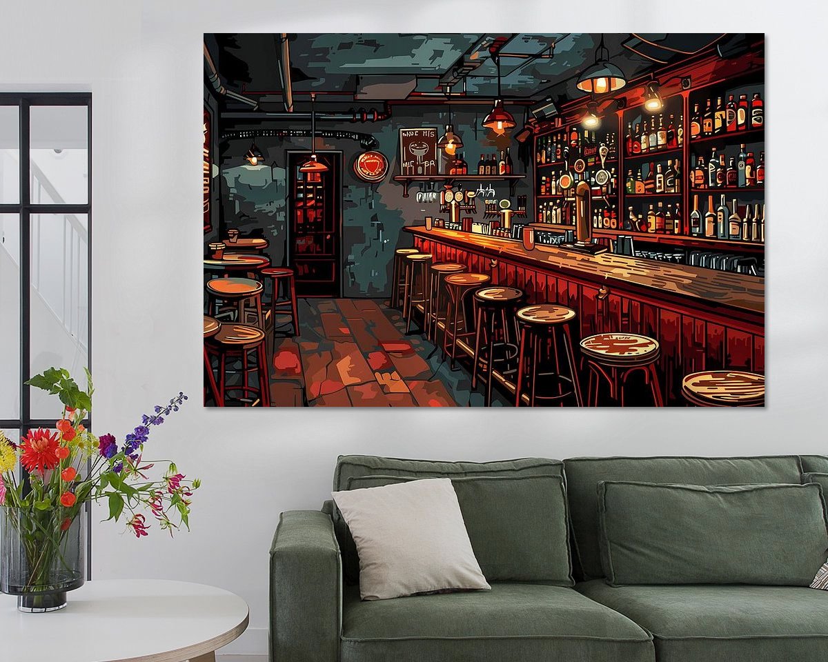 Example of the artwork in a room