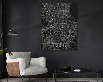 Eindhoven city map - City - Dark variant - Map by Locus Studio