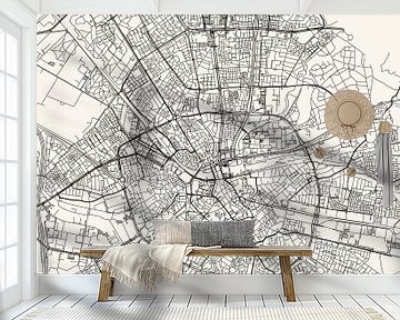Stadskaart Eindhoven - Stad - Lichte variant - Plattegrond van Locus Studio