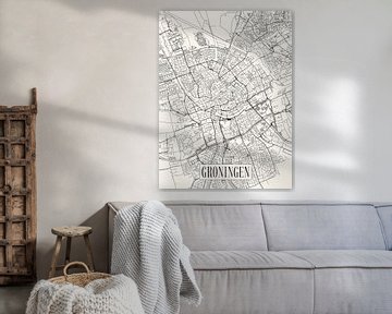 City map Groningen - City - Light version - Groningen Map by Locus Studio