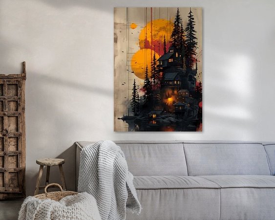 Example of the artwork in a room