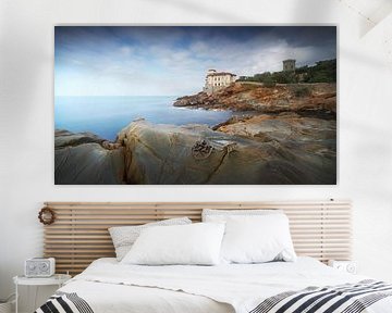 Schloss Boccale auf den Felsen. Livorno, Toskana von Stefano Orazzini