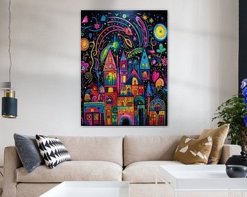 Psychedelische Stadt von TOAN TRAN