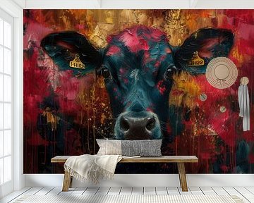 Intensiver Blick der Kuh