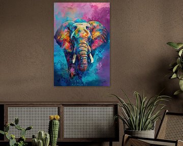 Kleurrijke Kolos - De Energie van de Olifant van Eva Lee