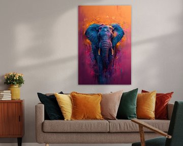 Majestic Colours - The Mighty Elephant by Eva Lee