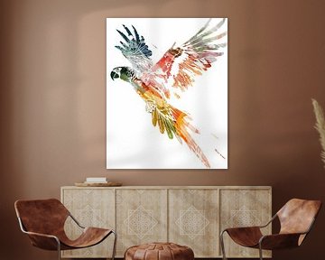 The Free Flight of the Colourful Parrot by Color Square