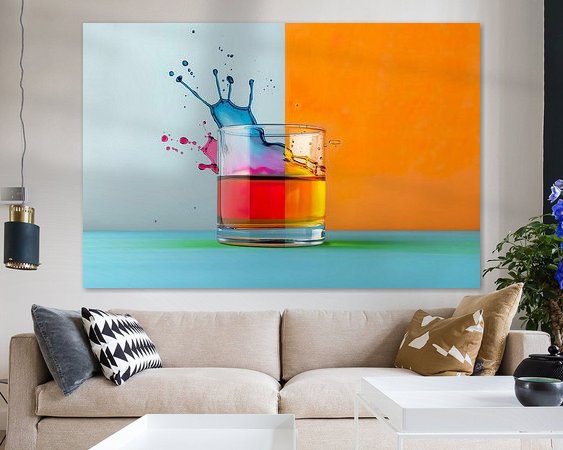 Example of the artwork in a room