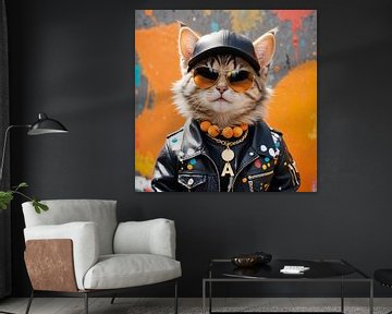 Biker Boss Kitty by Studio Sunny