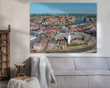 Aerial photo of Harlingen in Friesland Netherlands by Eye on You